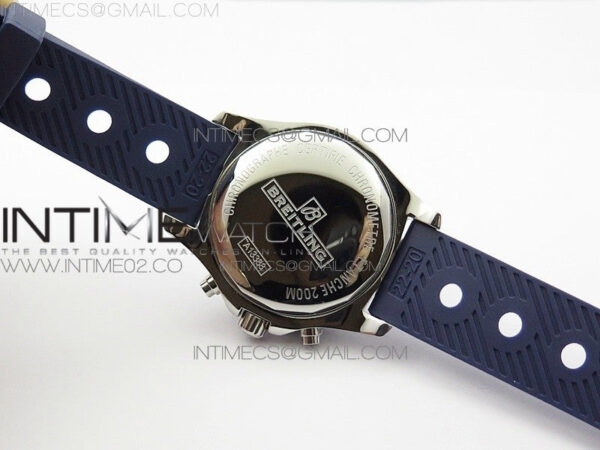 Challenger Chronograph SS Blue Dial on Rubber Strap A7750 (Free rubber strap) – Bild 10