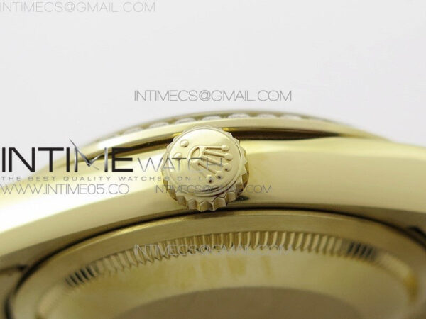 Day-Date 36 128235 YG/Crystal BP Best Edition YG Crystal Marker Dial on YG President Bracelet A2836 – Bild 10