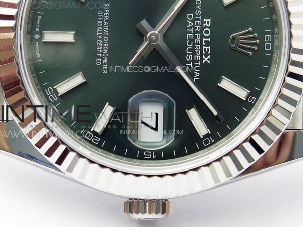 DateJust 41 126334 904L SS VSF 1:1 Best Edition Green Dial on Jubilee Bracelet VS3235 – Bild 10
