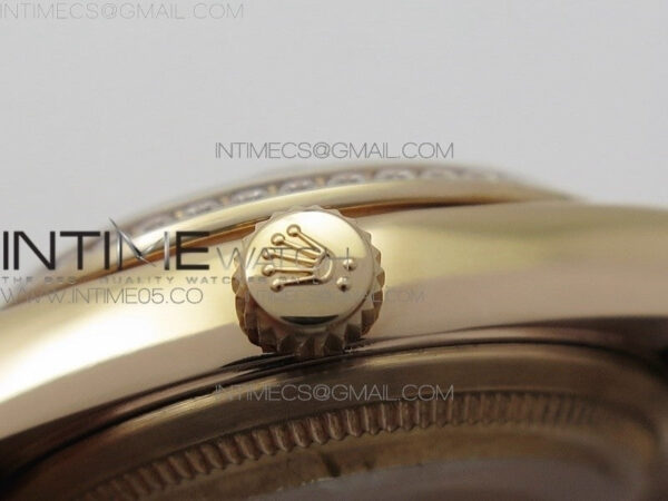 Datejust 31mm 278275 RG BP Best Edition Dia Bezel Brown Roman Crystal Markers Dial on RG President Bracelet – Bild 10