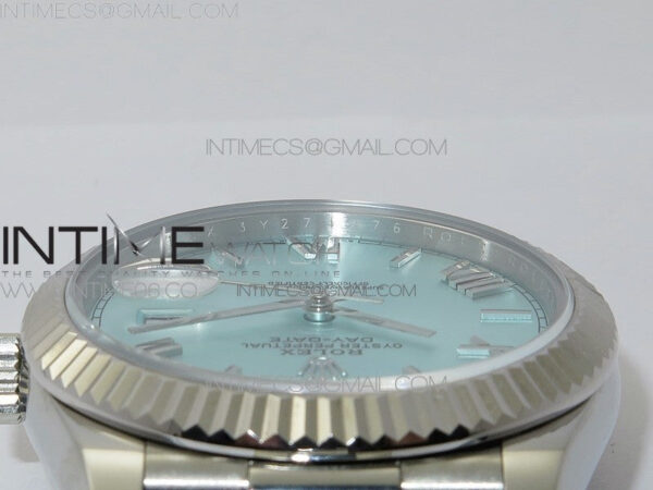 Day Date 40mm SS BP 1:1 Best Edition Silver Roman Dial on SS Bracelet A2836 – Bild 10