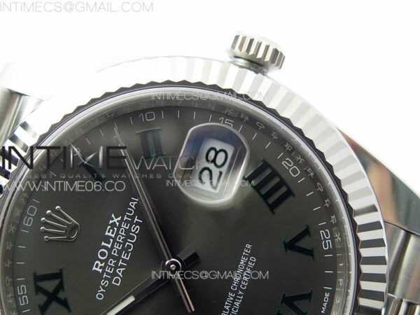 DateJust 41 126334 Clean 1:1 Best Edition 904L Steel Gray Roman Dial on Jubilee Bracelet VR3235 – Bild 10