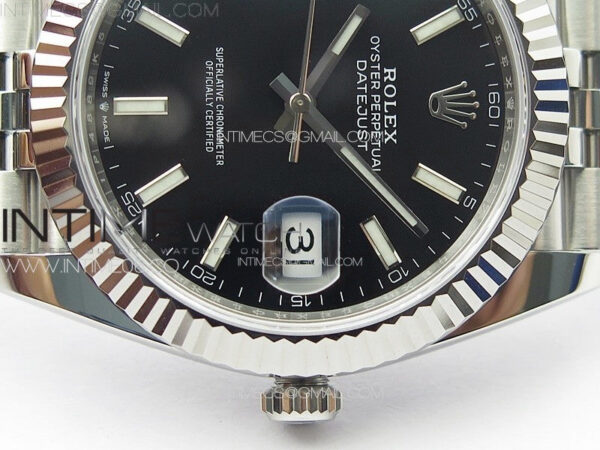 DateJust 41 126334 NTF 1:1 Best Edition 904L Steel Black Stick Dial on Jubilee Bracelet VR3235 – Bild 10