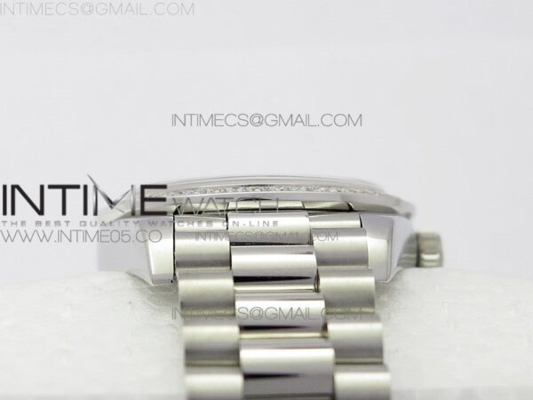 Datejust 31mm 278275 SS Crystals bezel BP Best Edition Purple Roman Markers Dial(@6 Crystal Marker) on SS President Bracelet – Bild 13