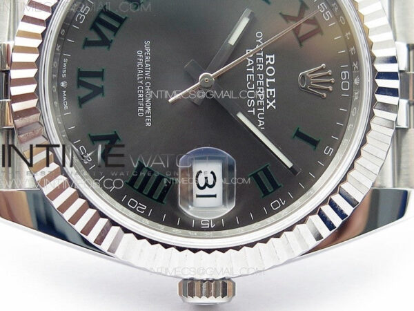 DateJust 41 126334 NTF 1:1 Best Edition 904L Steel Gray Roman Dial on Jubilee Bracelet VR3235 – Bild 11