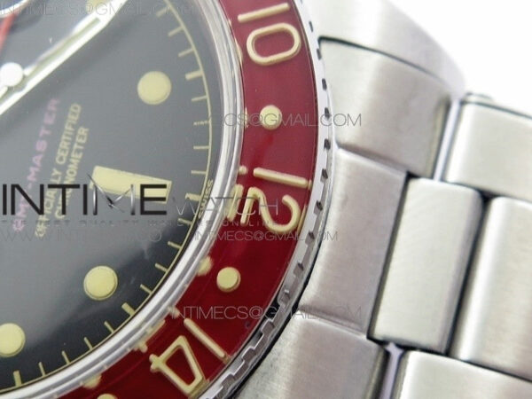 Vintage GMT Master 6542 Black/Red Bezel B12 Black Dial on SS Bracelet A2836 – Bild 25