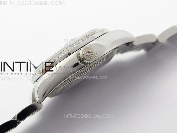 DateJust 31mm 178271 SS Crystal Bezel APSF Best Edition Blue Dial Crystal Markers on Oyster Bracelet A2824 – Bild 11