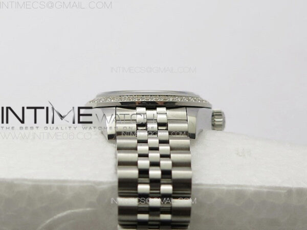 Datejust 28mm 279179 SS/Crystals APSF Best Edition Gray Dial Crystals Markers on SS Jubilee Bracelet NH05 – Bild 11