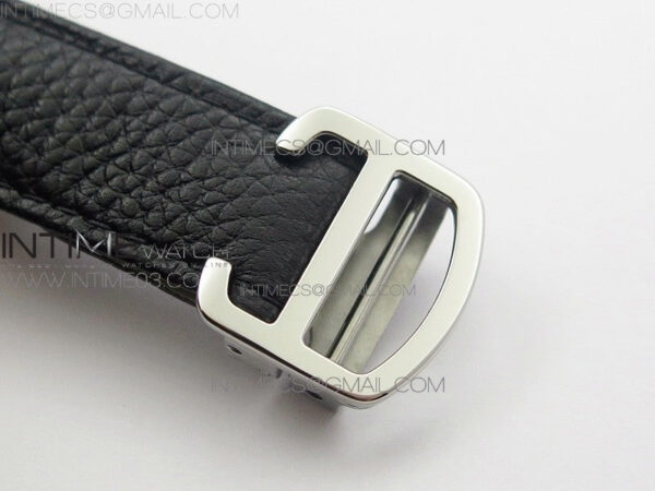 Tank Solo Ladies 25mm SS AF 1:1 Best Edition White Dial on Black Leather Strap Ronda Quartz – Bild 10