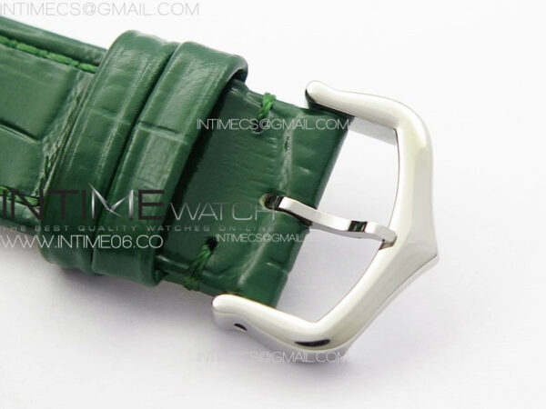 Tank Louis Ladies 25mm SS 8848F 1:1 Best Edition Green Dial on Green Leather Strap Ronda Quartz – Bild 11