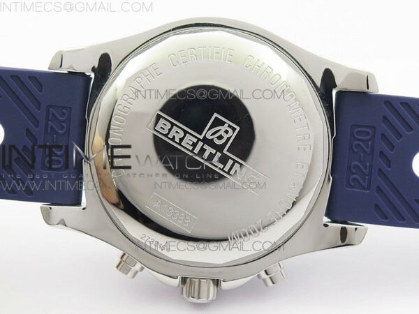 Challenger Chronograph SS Blue Dial on Rubber Strap A7750 (Free rubber strap) – Bild 11