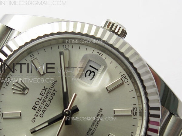 DateJust 41 126334 Clean 1:1 Best Edition 904L Steel Silver Stick Dial on Jubilee Bracelet VR3235 – Bild 11