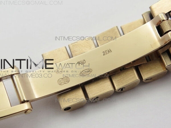 DateJust 28mm RG Diamond Bezel BP Best Edition Brown Dial Roman Markers on RG Bracelet ETA2671 – Bild 10