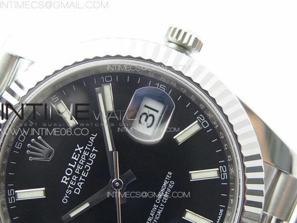 DateJust 41 126334 Clean 1:1 Best Edition 904L Steel Black Stick Dial on Jubilee Bracelet VR3235 – Bild 11
