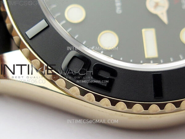 Yacht-Master 126655 Weight RG/Tungsten Gold ARF 1:1 Best Edition Black Ceramic Bezel on Oysterflex Rubber Strap VS3235 – Bild 12