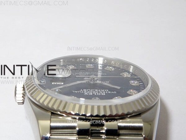DateJust 36 SS 126234 VSF 1:1 Best Edition 904L Steel Blue Fluted Dial Diamonds Markers on Jubilee Bracelet VS3235 – Bild 11