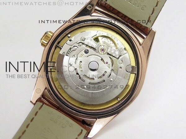 DayDate RG 36mm White MOP Dial Diamond Bezel On Leather Strap – Bild 11