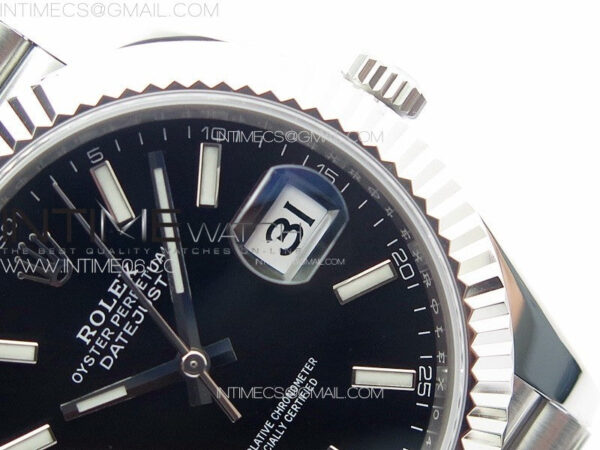 DateJust 41 126334 ZF 1:1 Best Edition 904L Steel Black Dial Stick Marker on Jubilee Bracelet A2824 (Free Key Ring) – Bild 11