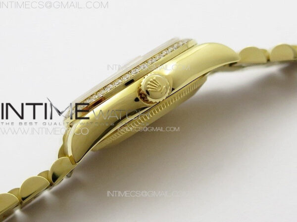 DateJust 31mm 178271 YG APSF Best Edition YG Dial Crystal Markers on President Bracelet A2824 – Bild 11