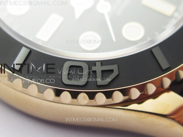 Yacht-Master 126655 RG VSF 1:1 Best Edition Black Ceramic Bezel on Oysterflex Rubber Strap VS3235 – Bild 10