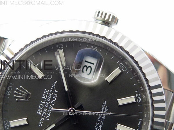 DateJust 41 126334 Clean 1:1 Best Edition 904L Steel Gray Stick Dial on Jubilee Bracelet VR3235 – Bild 10