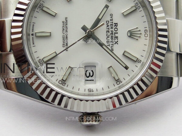 DateJust 41 126334 NTF 1:1 Best Edition 904L Steel White Stick Dial on Oyster Bracelet VR3235 – Bild 11
