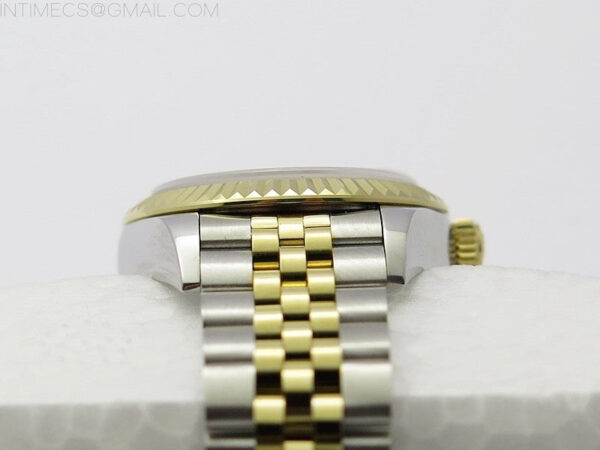 Datejust 28mm 279173 SS/YG BP Best Edition Green Crystals Markers Dial on SS/YG Jubilee Bracelet ETA2671 – Bild 11