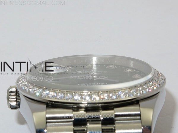 DateJust 36 SS 126233 Diamonds Bezel JDF 1:1 Best Edition New Green Dial on Jubilee SS Bracelet – Bild 11