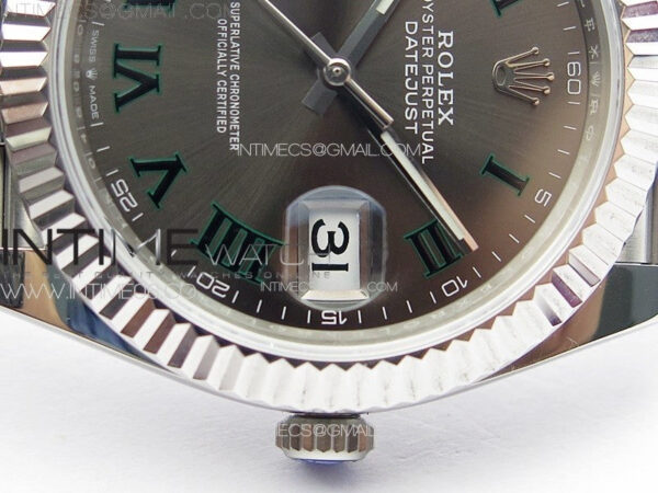 DateJust 41 126334 ZF 1:1 Best Edition 904L Steel Gray Dial Roman Marker on Jubilee Bracelet A2824 (Free Key Ring) – Bild 11