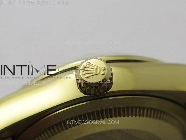 DateJust 31mm 278274 YG GMF Best Edition Green Flowers Crystals Dial on YG President Bracelet A2824 – Bild 10