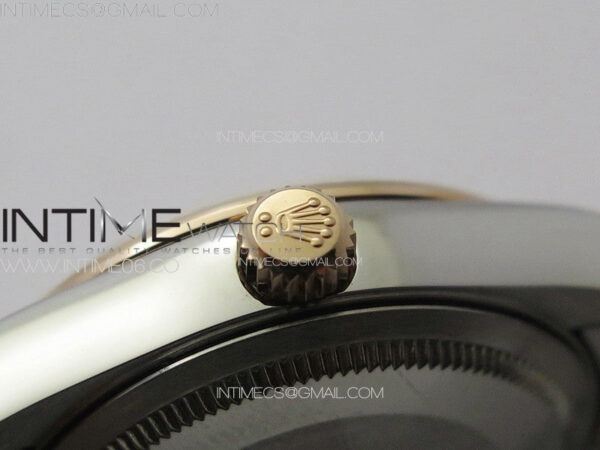 DateJust 31mm 278274 904L SS/RG GMF Best Edition Silver Flowers Crystals Dial on 904L SS/RG Jubilee Bracelet A2824 – Bild 11