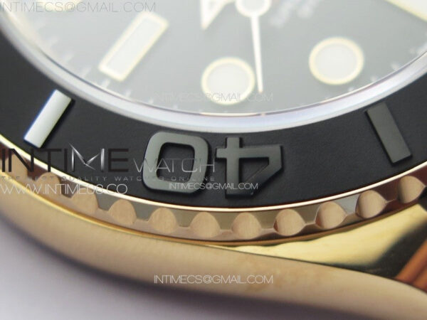 Yacht-Master 126655 RG C+F 1:1 Best Edition Black Ceramic Bezel on Oysterflex Rubber Strap VR3235 – Bild 11