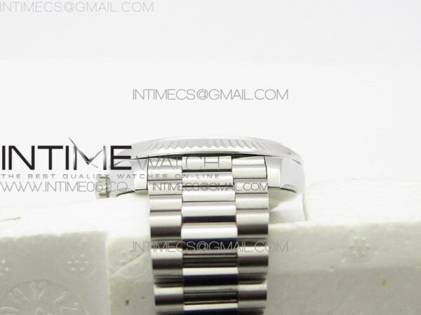Day-Date 40mm 228239 BP New Dial Version 904 SS Silver T Crystal Markers Dial on SS President Bracelet A2836 – Bild 11