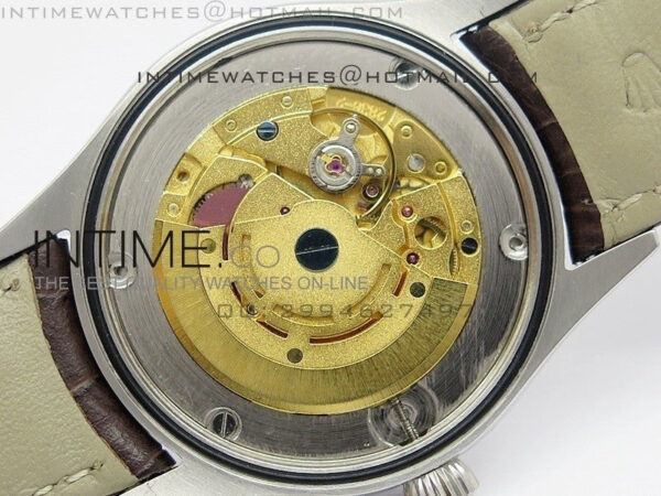 Cellini 50509 BP Maker SS Crystal Bezel Sliver Dial on Brown Leather Strap – Bild 11