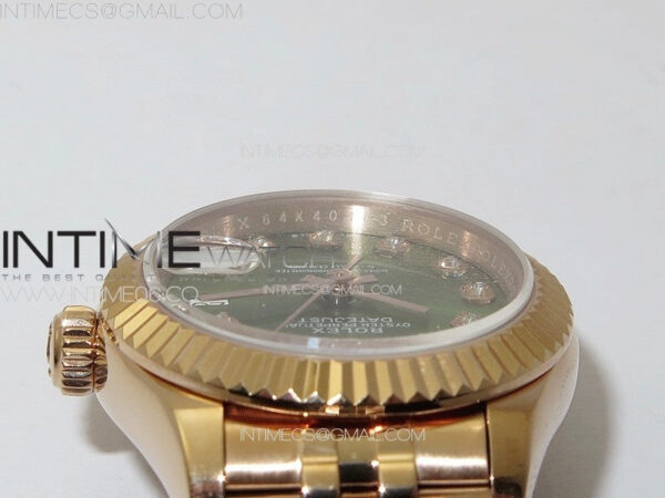 Datejust 28mm 279179 RG APSF Best Edition White MOP Dial Crystals Markers on SS Jubilee Bracelet NH05 – Bild 12