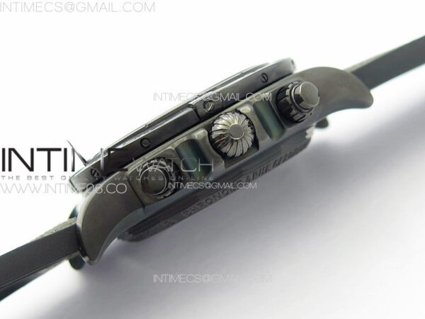 CHRONOMAT 44MM BLACKSTEEL V9F 1:1 SPECIAL EDITION BLACK DIAL ON BLACK RUBBER STRAP – Bild 11