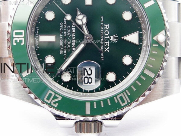 Submariner 116610LV 904L SS Case CF 1:1 Best Edition Green Dial On 904L Bracelet SA3135 – Bild 13