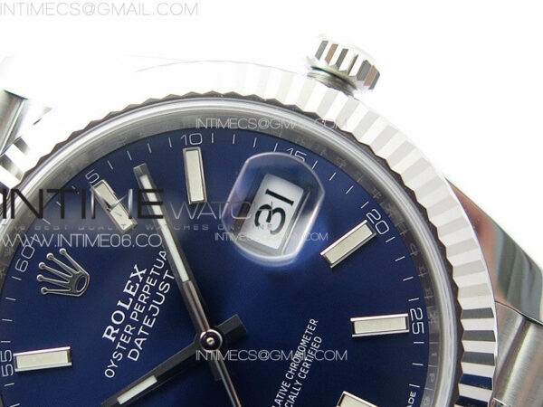 DateJust 41 126334 Clean 1:1 Best Edition 904L Steel Blue Stick Dial on Jubilee Bracelet VR3235 – Bild 11