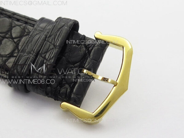 Tank Solo Ladies 28mm YG K11F 1:1 Best Edition White Dial on Black Coroc Leather Strap Ronda Quartz – Bild 12