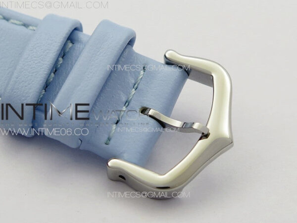 Tank Louis Ladies 25mm SS 8848F 1:1 Best Edition White Dial on Blue Leather Strap Ronda Quartz – Bild 12