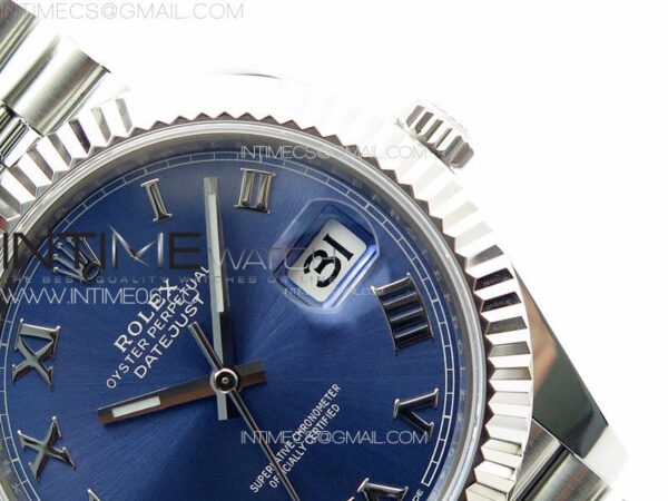 DateJust 41 126334 ZF 1:1 Best Edition 904L Steel Blue Dial Roman Marker on Jubilee Bracelet A2824 (Free Key Ring) – Bild 12