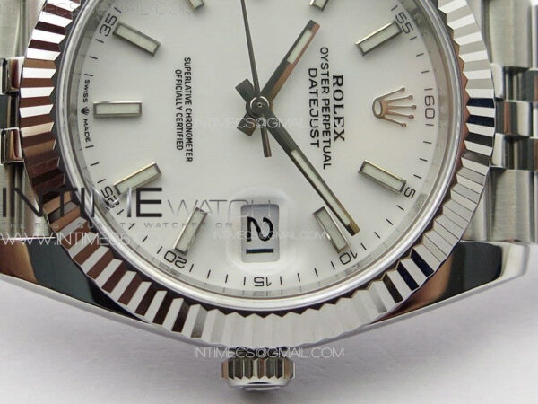DateJust 41 126334 NTF 1:1 Best Edition 904L Steel White Stick Dial on Jubilee Bracelet VR3235DateJust 41 126334 NTF 1:1 Best Edition 904L Steel White Stick Dial on Jubilee Bracelet VR3235 – Bild 13