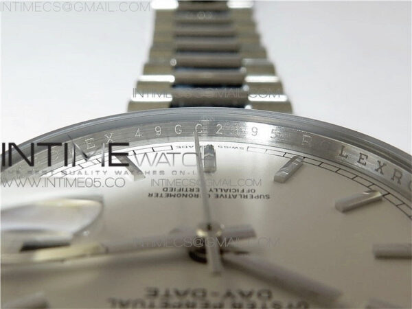 Day-Date 36 128239 SS BP Best Edition White Sticks Markers Dial on SS President Bracelet – Bild 13