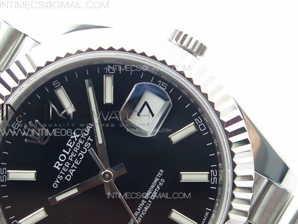 DateJust 41 126334 ZF 1:1 Best Edition 904L Steel Black Dial Stick Marker on Jubilee Bracelet A2824 (Free Key Ring) – Bild 14