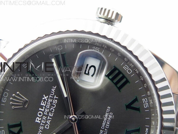 DateJust 41 126334 Clean 1:1 Best Edition 904L Steel Gray Roman Dial on Jubilee Bracelet VR3235 – Bild 12
