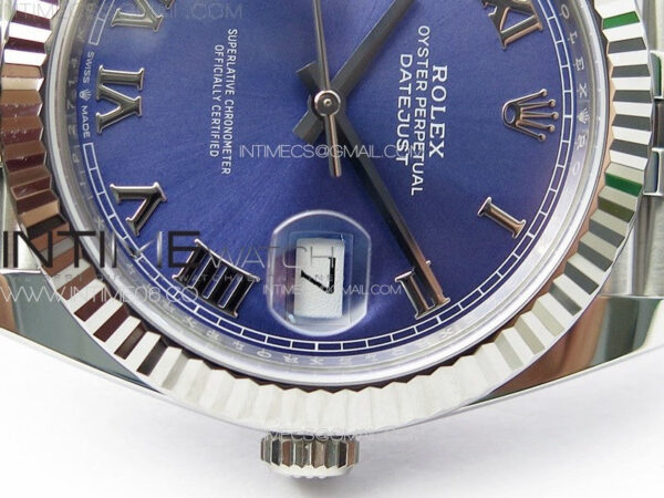 DateJust 41 126334 Clean 1:1 Best Edition 904L Steel Blue Roman Dial on Jubilee Bracelet VR3235 – Bild 12