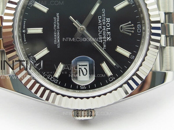 DateJust 41 126334 NTF 1:1 Best Edition 904L Steel Black Stick Dial on Jubilee Bracelet VR3235 – Bild 13