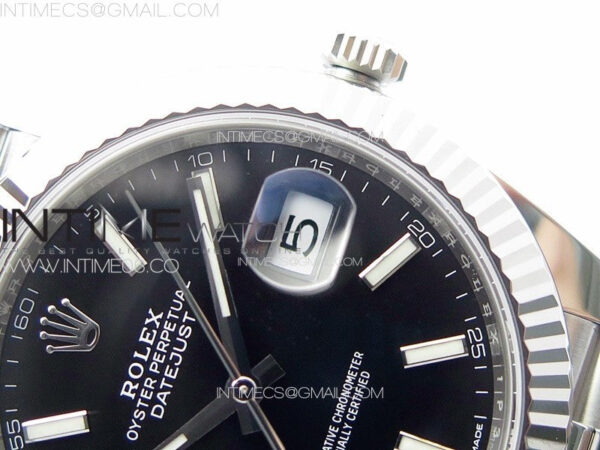 DateJust 41 126334 Clean 1:1 Best Edition 904L Steel Black Stick Dial on Jubilee Bracelet VR3235 – Bild 12
