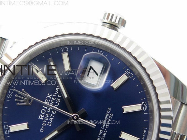 DateJust 41 126334 Clean 1:1 Best Edition 904L Steel Blue Stick Dial on Jubilee Bracelet VR3235 – Bild 12
