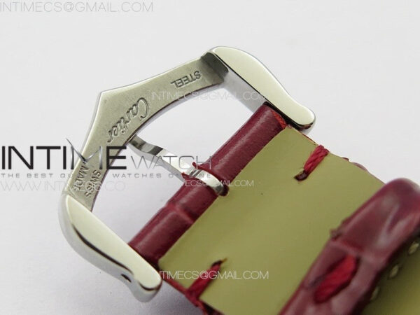 Tank Louis Ladies 25mm SS 8848F 1:1 Best Edition Red Dial on Red Leather Strap Ronda Quartz – Bild 12